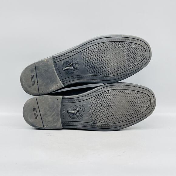 Cole Haan Shoes Mens 10.5 Black Leather Pinch Penny Loafers Dress Square Toe main image 5